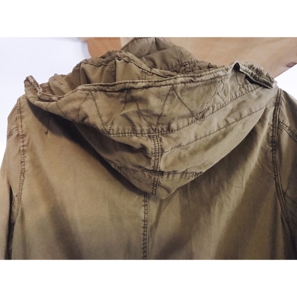 Lightweight Army green utility parka jacket - Picture 6 of 8